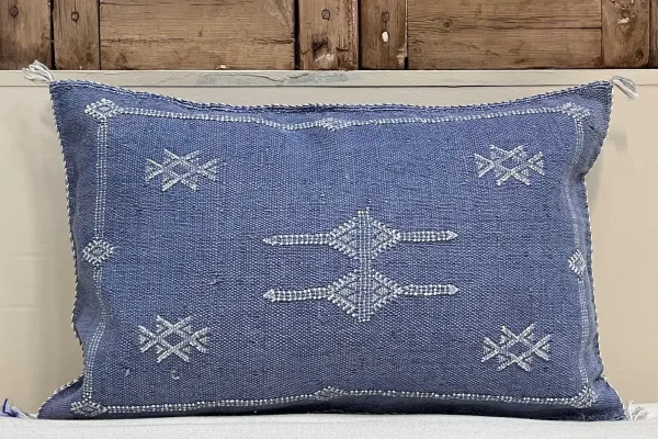 Sabra Kussen uit Marokko blauw 60cm x 40cm incl vulling nr.61258