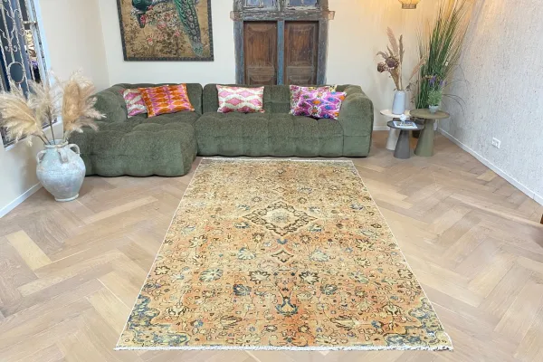 Vintage Perzisch vloerkleed 62219 275cm x 169cm