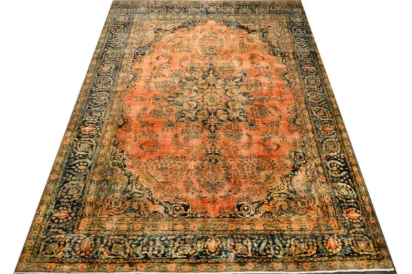 Vintage kirman vloerkleed 62906 385cm x 283cm