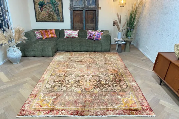 Vintage Perzisch vloerkleed 64420 316cm x 219cm