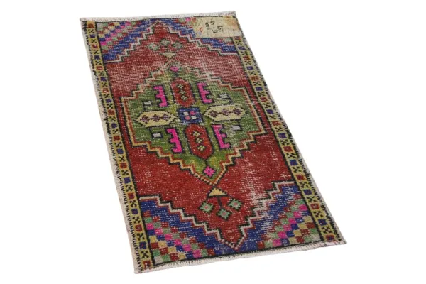 Vintage vloerkleed 71204 95cm x 49cm