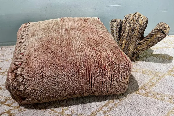 Moroccan Pouf No. 12064 60cm x 60cm x 25cm including filling