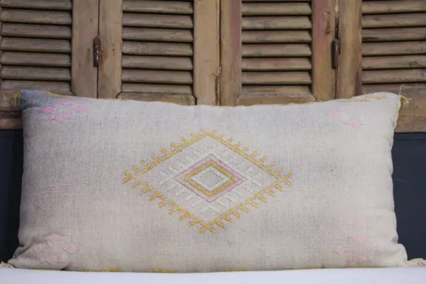 Sabra Kussen uit Marokko grijs 100cm x 50cm incl vulling nr. 80226