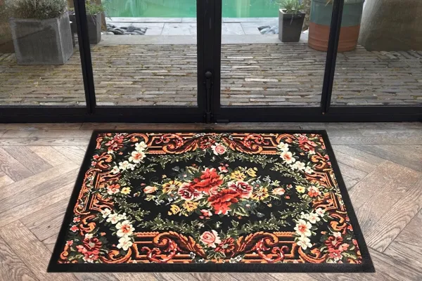 Deurmat Rozenkelim 8650 (verkrijgbaar in twee maten) print op rubber