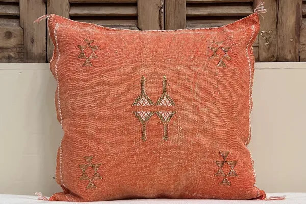 Sabra Kussen uit Marokko oranje 45cm x 45cm incl vulling nr.95104