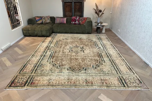 Vintage Perzisch vloerkleed 65063 370cm x 290cm