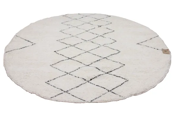 Rond beni ouarain vloerkleed nr.14803 235cm doorsnee