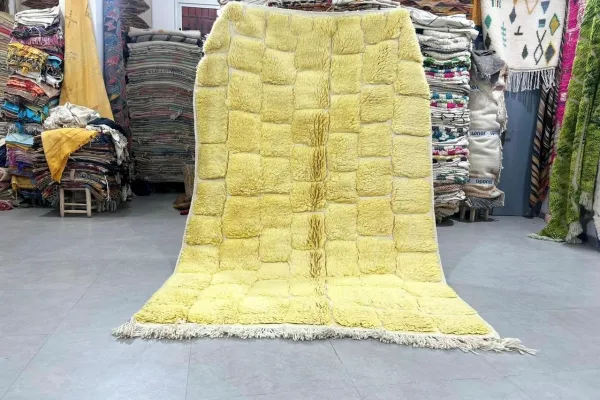 berber vloerkleed geel 42302 260cm x 170cm