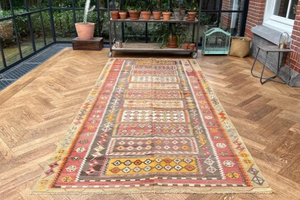 Kelim authentiek, handgeweven in Corum (Turkije) 15315 327cm x 150cm