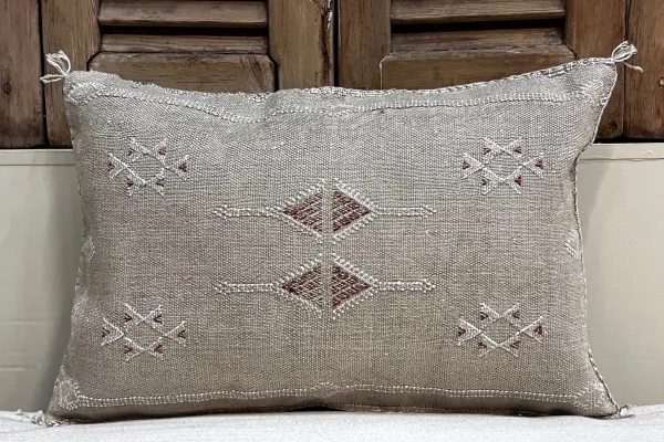 Sabra Kussen uit Marokko beige 60cm x 40cm incl vulling nr.93387