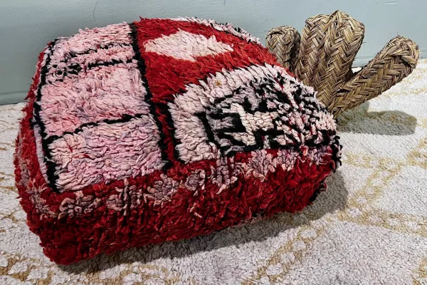 Moroccan Pouf No. 12056 60cm x 60cm x 25cm including filling