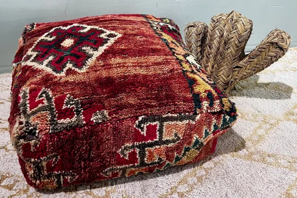 Moroccan Pouf No. 12045 60cm x 60cm x 25cm including filling