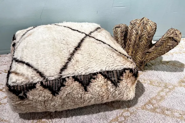 Moroccan Pouf No. 12022 60cm x 60cm x 25cm including filling