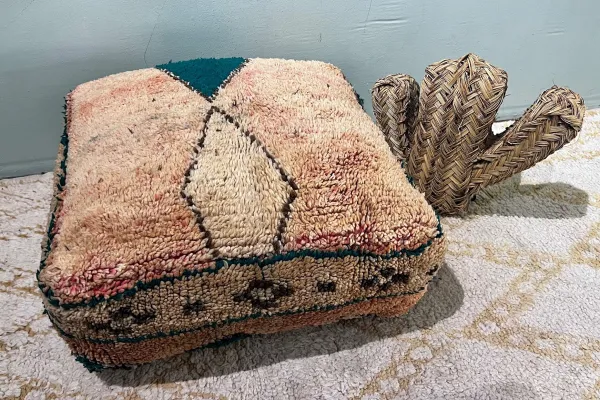 Moroccan Pouf No. 12022 60cm x 60cm x 25cm including filling