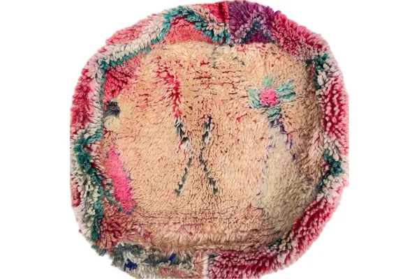 Ronde Marokkaanse Poef 65cm x 25cm nr: 94025 incl. vulling Verwacht midden december