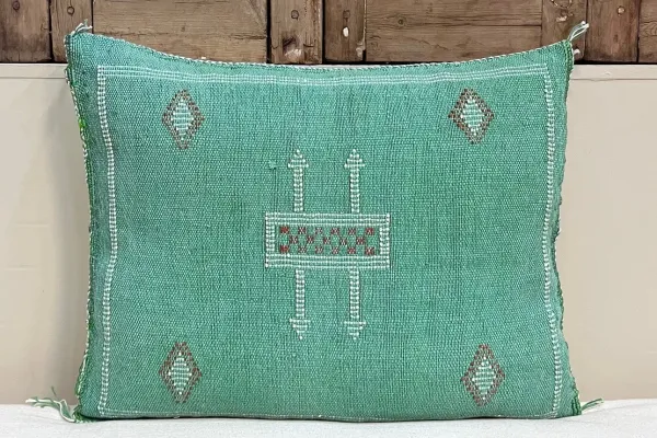 Sabra Kussen uit Marokko groen 45cm x 45cm incl vulling nr.64132