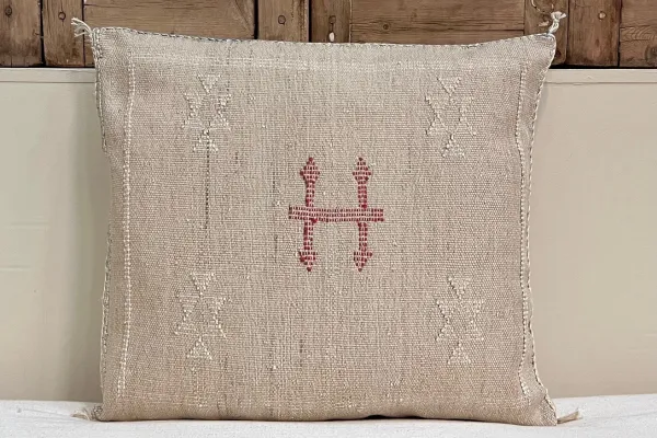 Sabra Kussen uit Marokko beige 45cm x 45cm incl vulling nr.64140