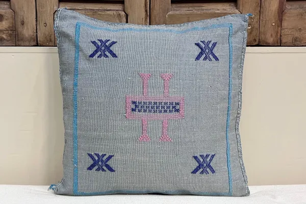 Sabra Kussen uit Marokko grijs 45cm x 45cm incl vulling nr.64152