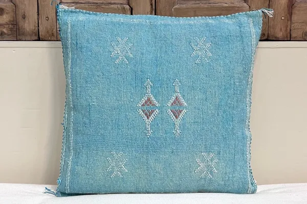 Sabra Kussen uit Marokko blauw 45cm x 45cm incl vulling nr.64155