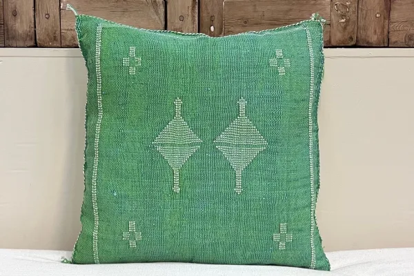 Sabra Kussen uit Marokko groen 45cm x 45cm incl vulling nr.64159