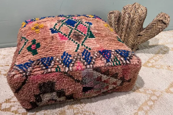 Marokkaanse Poef nr.94007 60cm x 60cm x 25cm