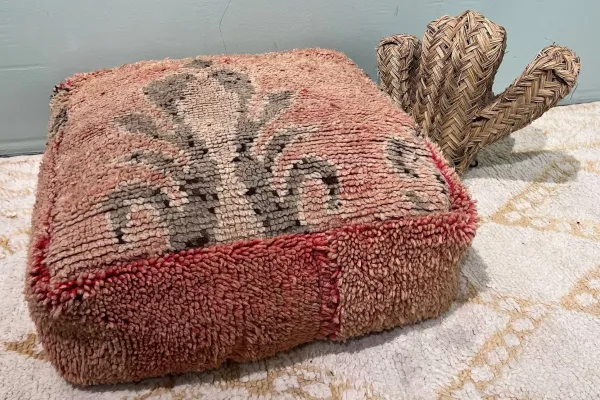 Marokkaanse Poef nr.94012 60cm x 60cm x 25cm incl. vulling