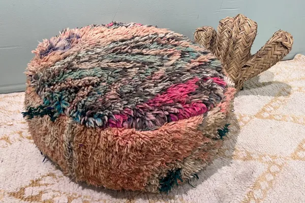 Ronde Marokkaanse Poef 65cm x 25cm nr: 94026 incl. vulling