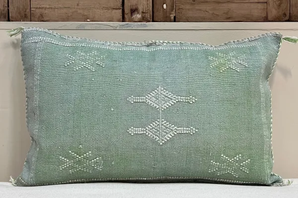 Sabra Kussen uit Marokko groen 60cm x 40cm incl vulling nr.61246