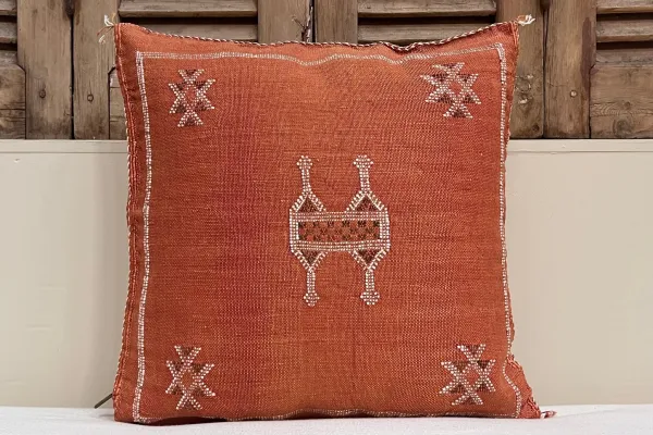 Sabra Kussen uit Marokko oranje 45cm x 45cm incl vulling nr.94131
