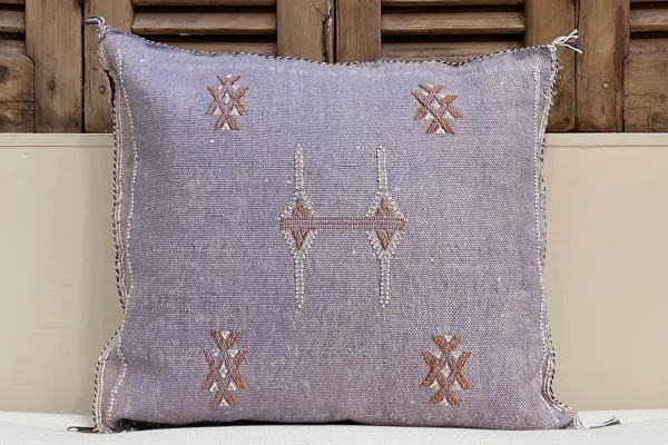 Sabra Kussen uit Marokko paars 45cm x 45cm incl vulling nr.94134