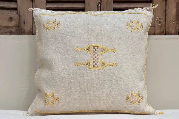 Sabra Kussen uit Marokko beige 45cm x 45cm incl vulling nr.94146