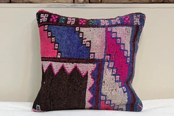 Kelim kussen uit Turkije 40cm x 40cm incl binnenkussen Nr.16001