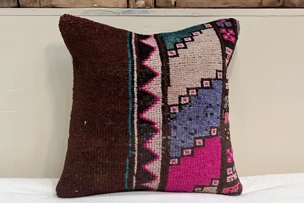 Kelim kussen uit Turkije 40cm x 40cm incl binnenkussen Nr.16004