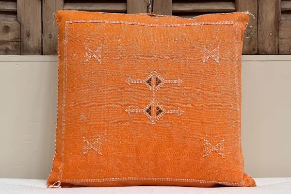 Sabra Kussen uit Marokko oranje 45cm x 45cm incl vulling nr.95109