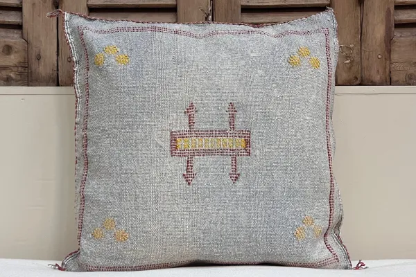 Sabra Kussen uit Marokko grijs / blauw 45cm x 45cm incl vulling nr.95119