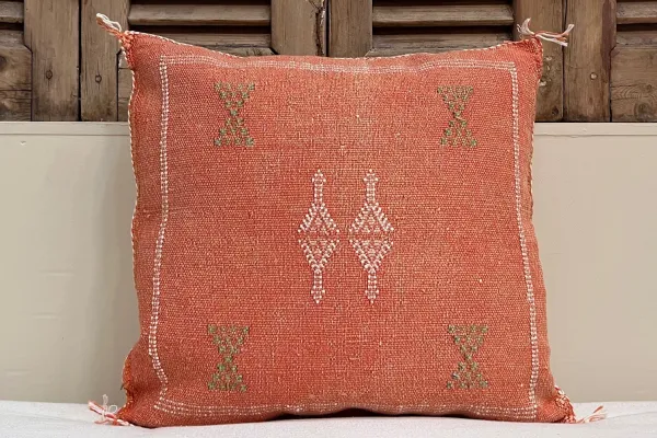 Sabra Kussen uit Marokko oranje 45cm x 45cm incl vulling nr.95145
