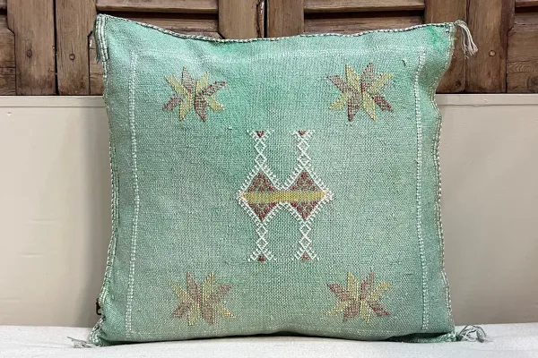Sabra Kussen Marokko groen 45cm x 45cm incl vulling nr.14100
