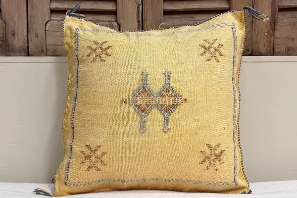 Sabra Kussen Marokko geel  45cm x 45cm incl vulling nr.14116
