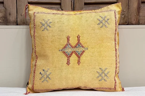 Sabra Kussen Marokko geel  45cm x 45cm incl vulling nr.14124