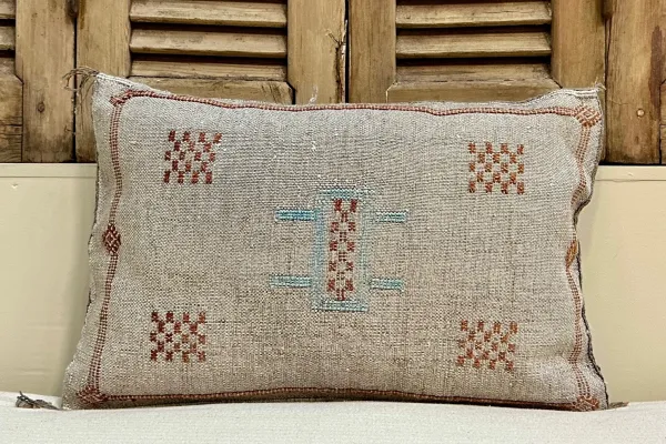 Sabra Kussen uit Marokko grijs 60cm x 40cm incl vulling nr.62698