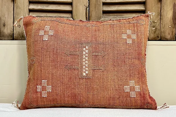 Sabra Kussen uit Marokko oranje 60cm x 40cm incl vulling nr.62703