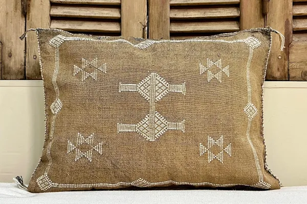 Sabra Kussen uit Marokko bruin 60cm x 40cm incl vulling nr.62709