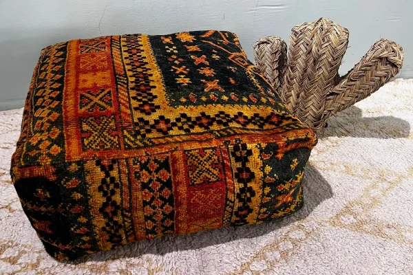 Moroccan Pouf No. 12015 60cm x 60cm x 25cm including filling