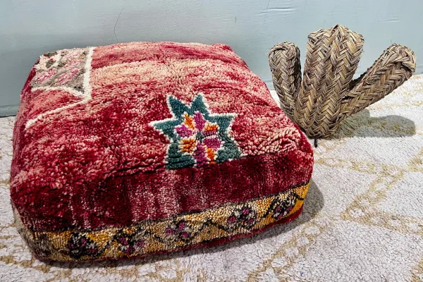 Moroccan Pouf No. 12019 60cm x 60cm x 25cm including filling