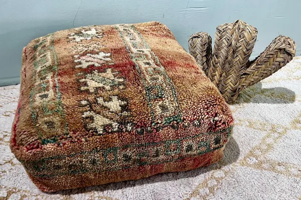 Moroccan Pouf No. 12019 60cm x 60cm x 25cm including filling