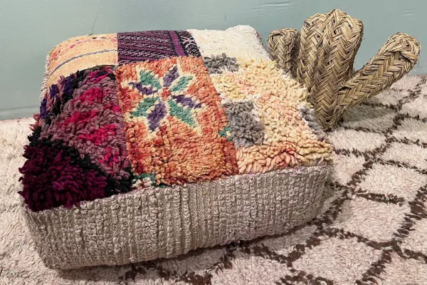 Marokkaanse Poef nr.55143 60cm x 60cm x 25cm