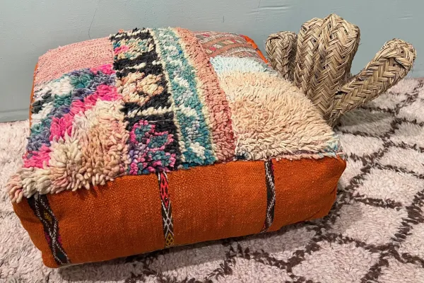 Marokkaanse Poef nr.55150 60cm x 60cm x 25cm