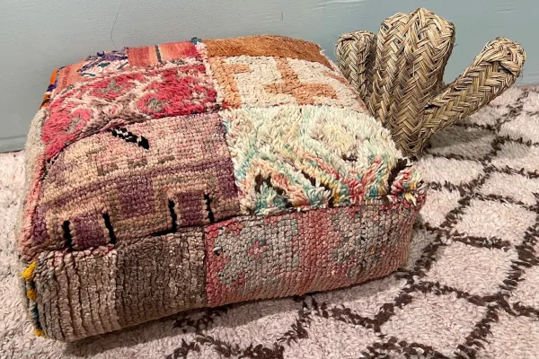 Marokkaanse Poef nr.55156 60cm x 60cm x 25cm