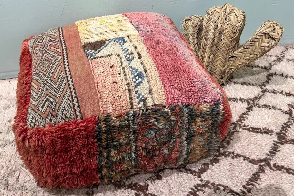 Marokkaanse Poef nr.55159 60cm x 60cm x 25cm