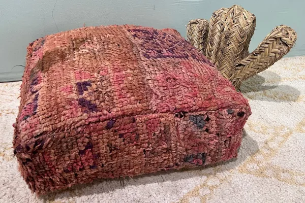 Moroccan Pouf No. 47024 60cm x 60cm x 25cm including filling